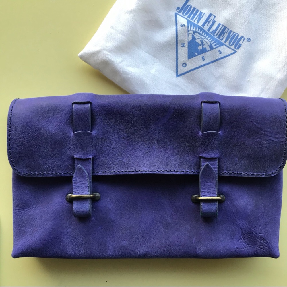 John Fluevog Accordian Clutch
